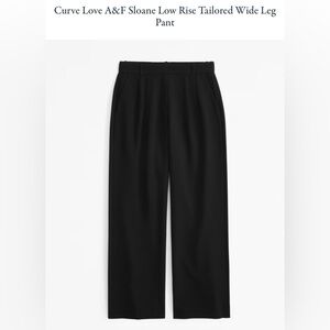 Abercrombie Curve Love Low Rise Wide Let Pant